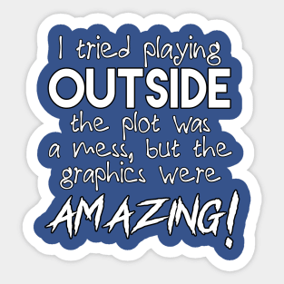 play outside Sticker